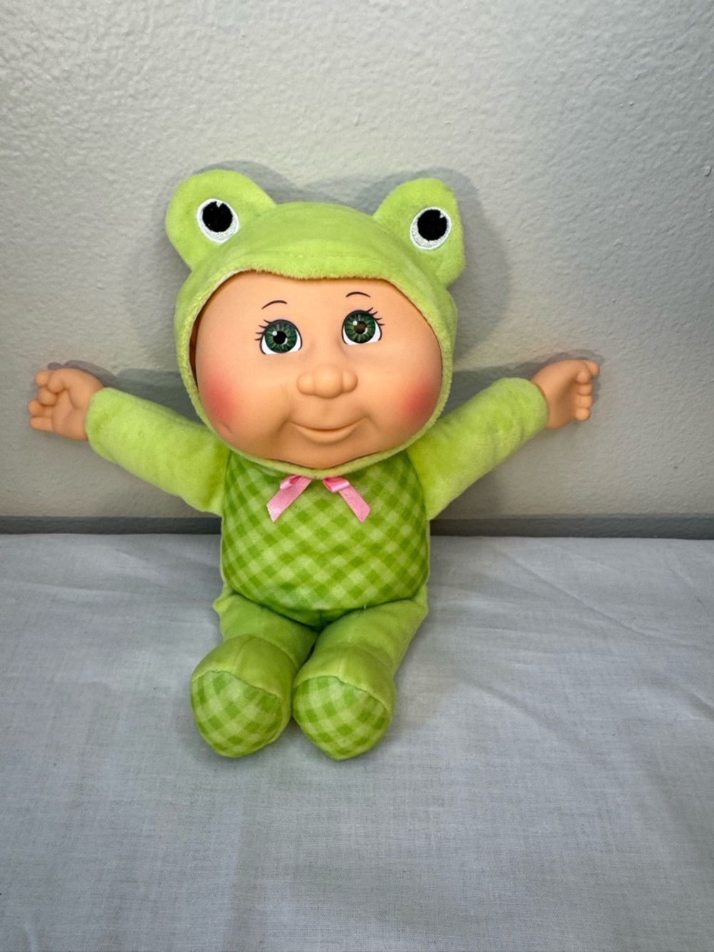 Cabbage Patch Kids Cuties Woodland Friends Collection Ophelia Frog plush doll.